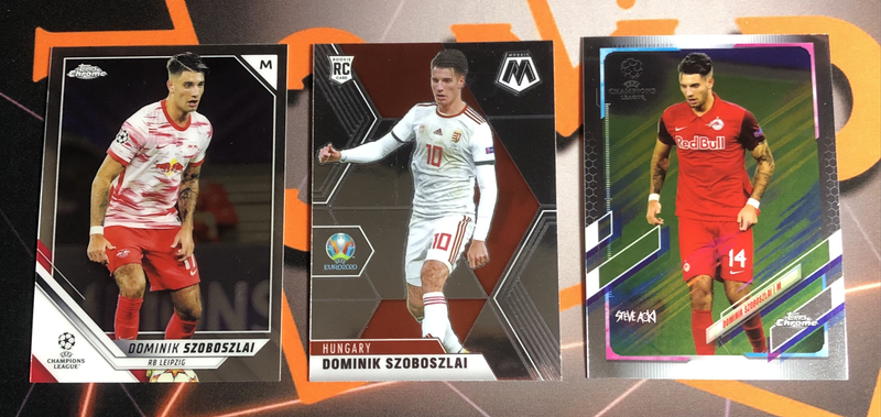 Domnik Szobolszlai BUNDLE of 3 rare DISCOUNTED Soccer trading cards