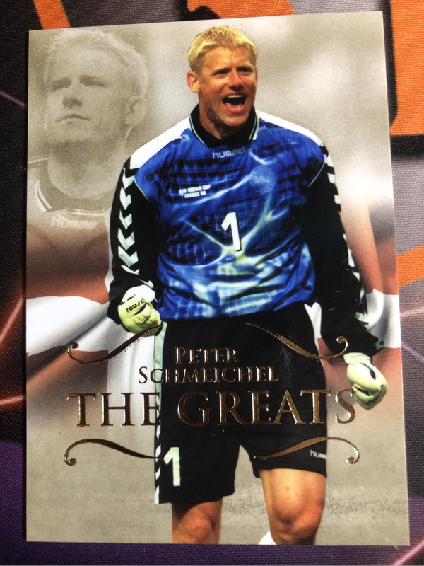 Peter Schmeichel THE GREATS 2011 Futera Soccer trading card
