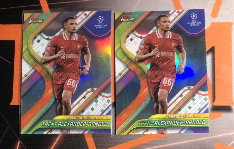 Trent Alexander Arnold REFRACTOR NEW Liverpool Topps Finest 2025 soccer trading card