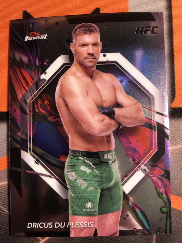 Dricus Du Plesis Topps Finest 2024 UFC trading card