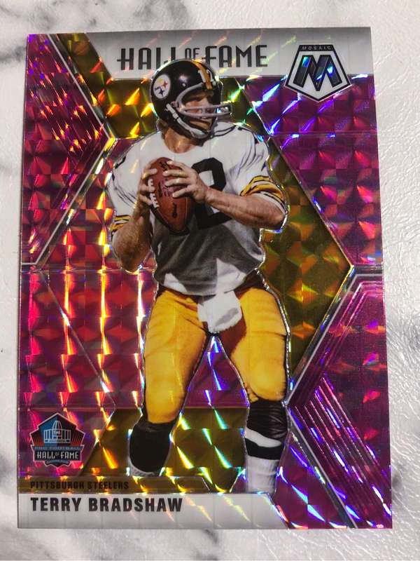 Terry Bradshaw HALL OF FAME Mosaic NFL trading card