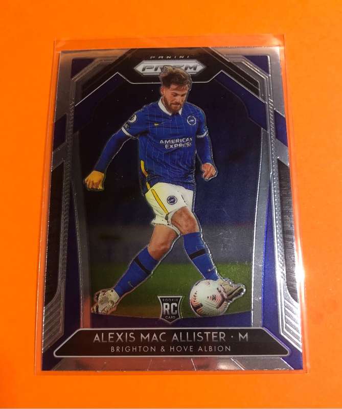Alexis Mac Allister ROOKIE Prizm 2020 EPL Soccer trading card
