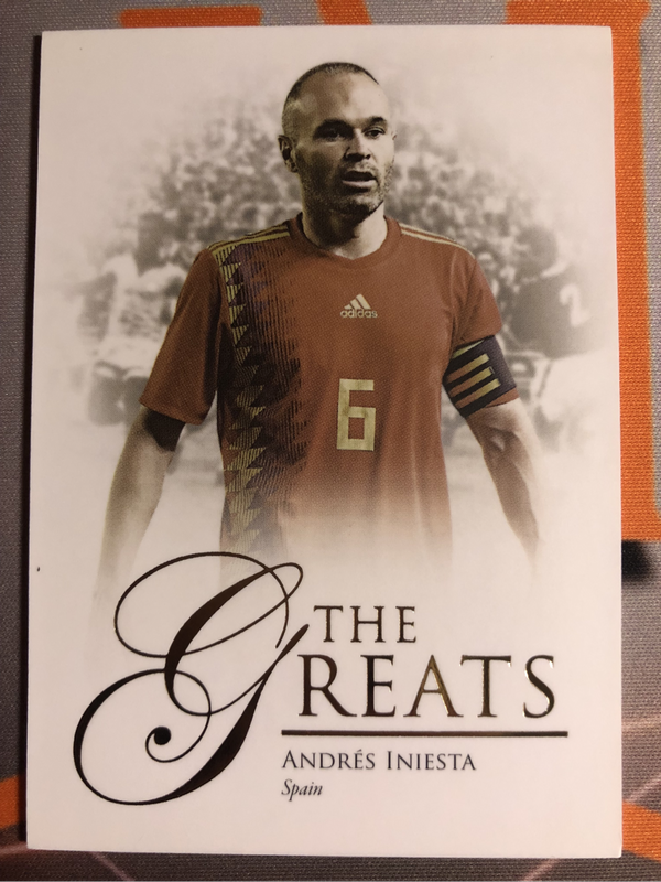 Iniesta High-end FUTERA soccer trading card