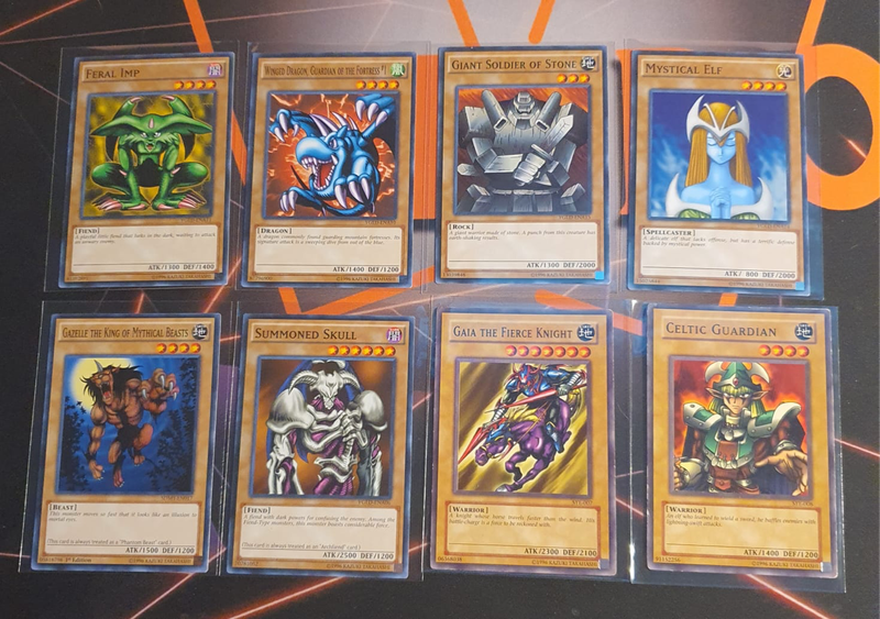 RARE Old Skool REPRINT Bundle of 8 YuGiOh trading cards