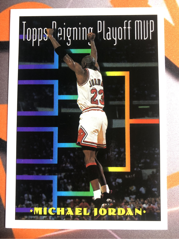 Michael Jordan Topps 1993 NBA VINTAGE MVP Playoff basketball trading card