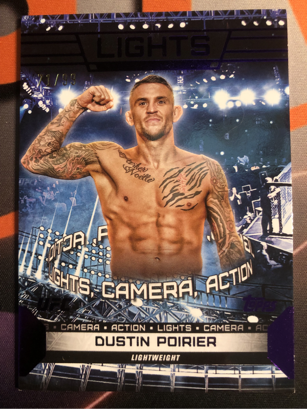 Dustin Poirier Numbered out of 99 Topps KNOCKOUT 2024 UFC Trading card
