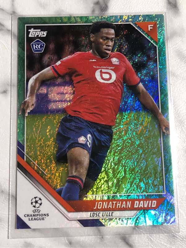Jonathan David ROOKIE Topps Jade edition 2022 Soccer trading card