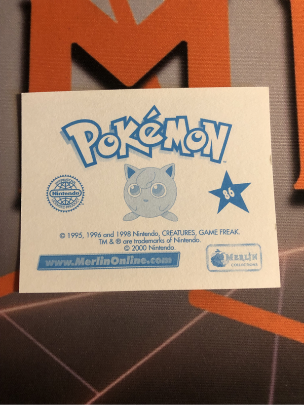 Misty RARE Pokemon Topps Merlin 2000 sticker  Near mint unstuck condition