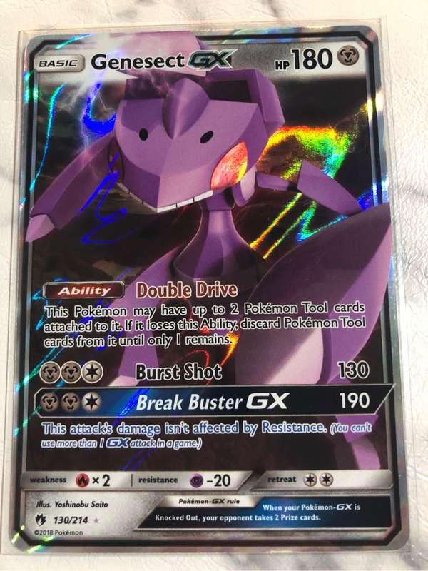 Genesect GX Ultra RARE Pokémon trading card
