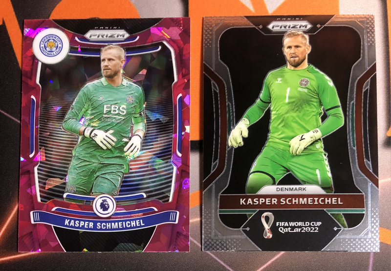 Kasper Schmeichel BUNDLE of 2 rare DISCOUNTED Soccer trading cards