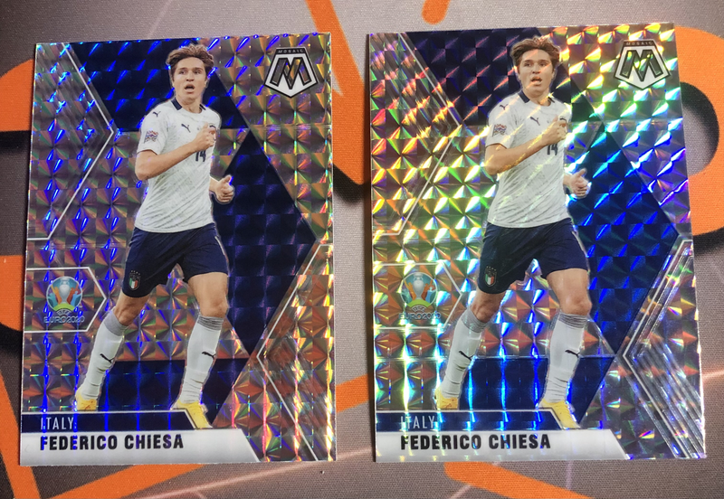Federico Chiesa Very RARE Mosaic Parralel 2021 soccer trading card