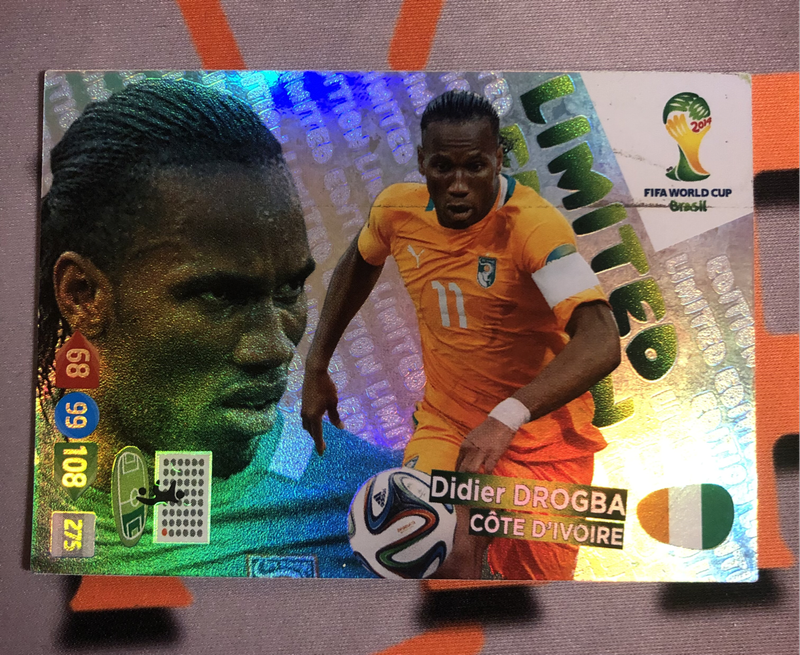 Didier Drogba Top Master  2014 XL Adrenalyne RARE World cup soccer trading card