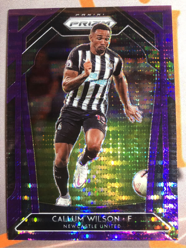 Callum Wilson Prizm 2020 RARE Purple soccer trading card