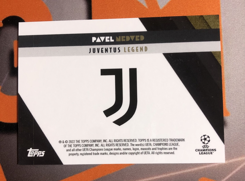 Pavel Nedved LEGEND Topps Deco 2022 soccer trading card