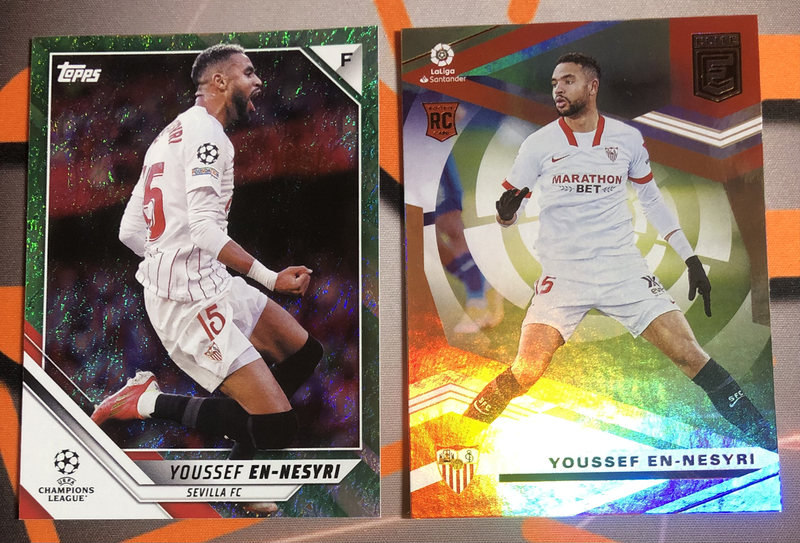 Youssef en nesyri Bundle of 2 RARE (INC Rookie ) soccer trading cards