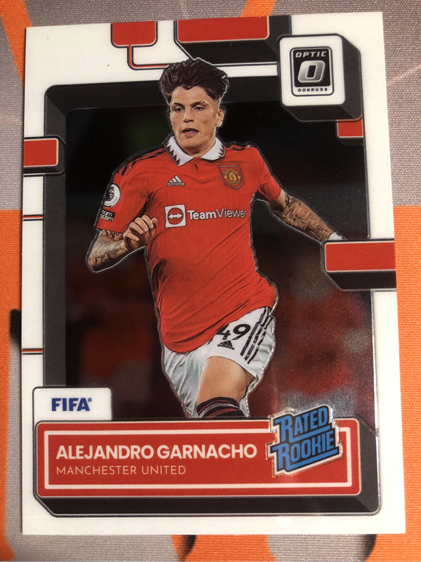Garnacho Top rated ROOKIE Donruss 2022 Soccer trading card 