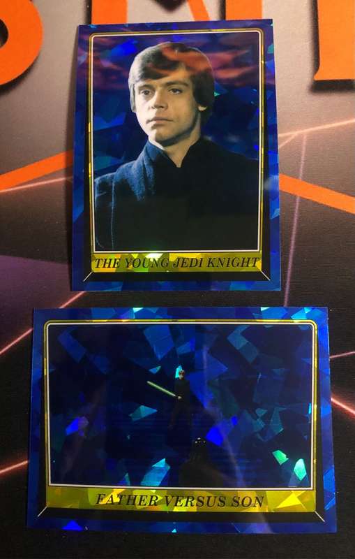 Luke Skywalker BUNDLE Blue SAPHIRE Topps Star Wars trading card