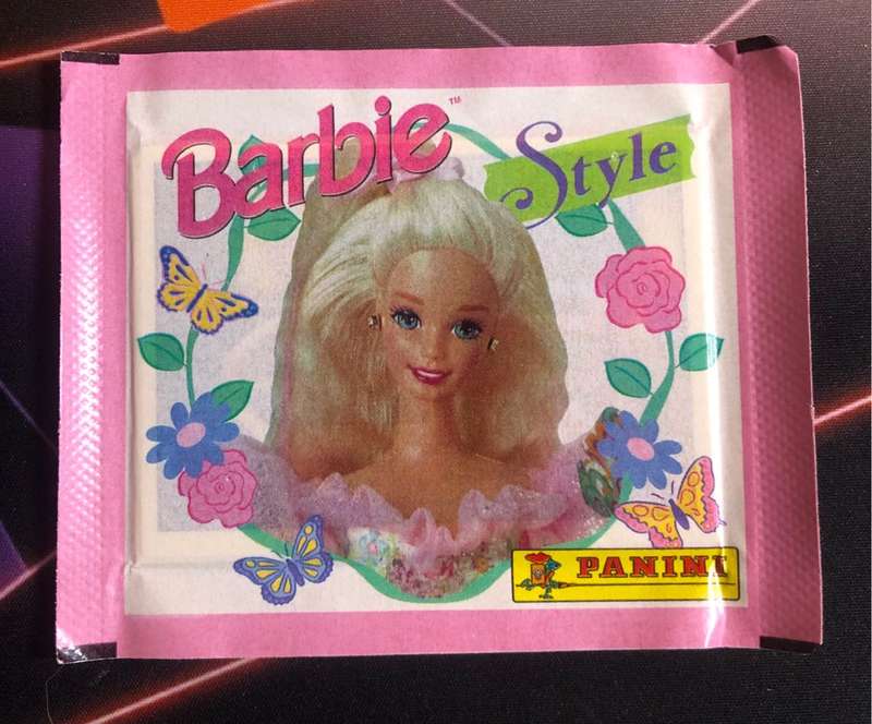 1995 BARBIE de Mattel Very RARE UNOPENED box of 6 Panini UNOPENED stickers packs