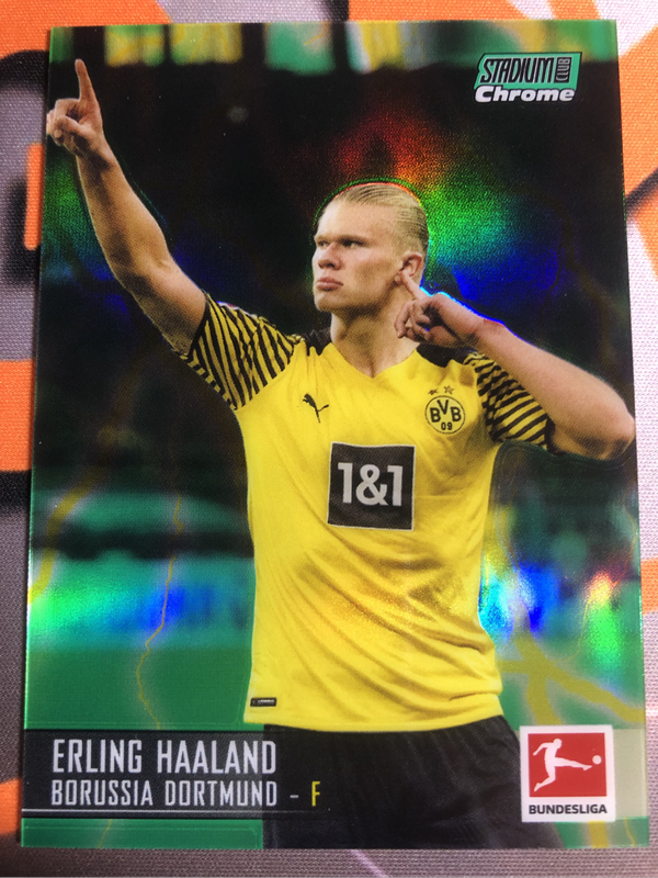 Erling Haaland Numbered out of 75 Topps 2022 Soccer trading card