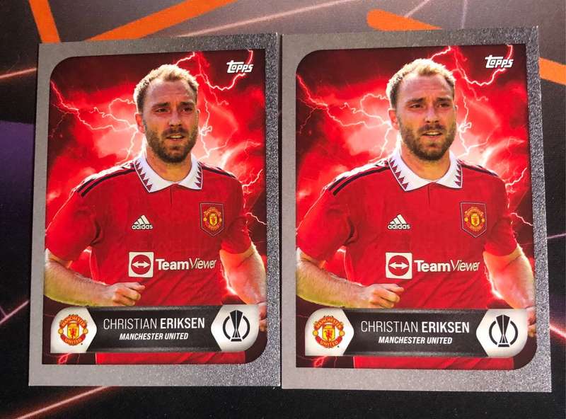 Christian Eriksen Topps 2022 Summer signings Soccer trading card