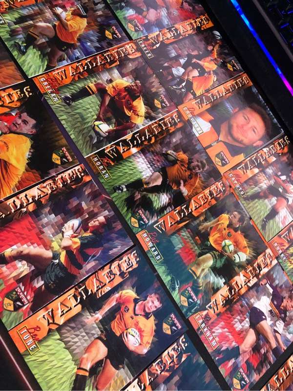 Austrailin Wallabies Rugby 23 of 25 ALMOST COMPLETE SET 1997 Rugby trading cards  a