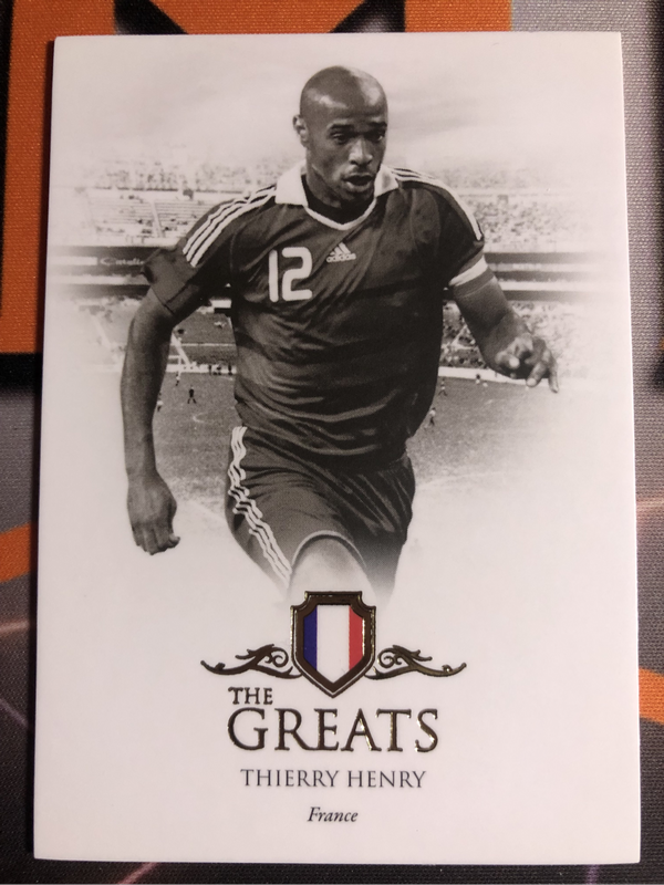 Thierry Henry High-end THE GREATS FUTERA soccer trading card