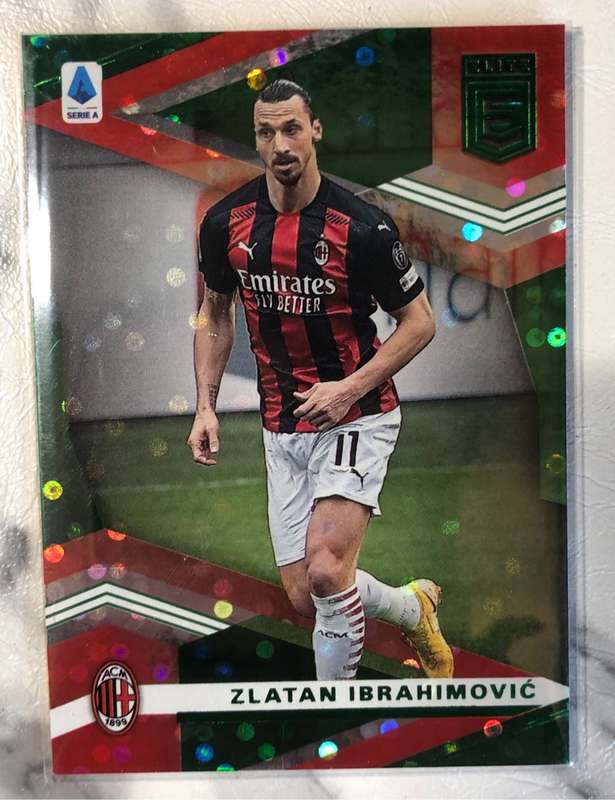 Zlatan Ibrahimovic GREEN circle  EXCLUSIVE Donruss Chronicles ELITE 2020 soccer trading card