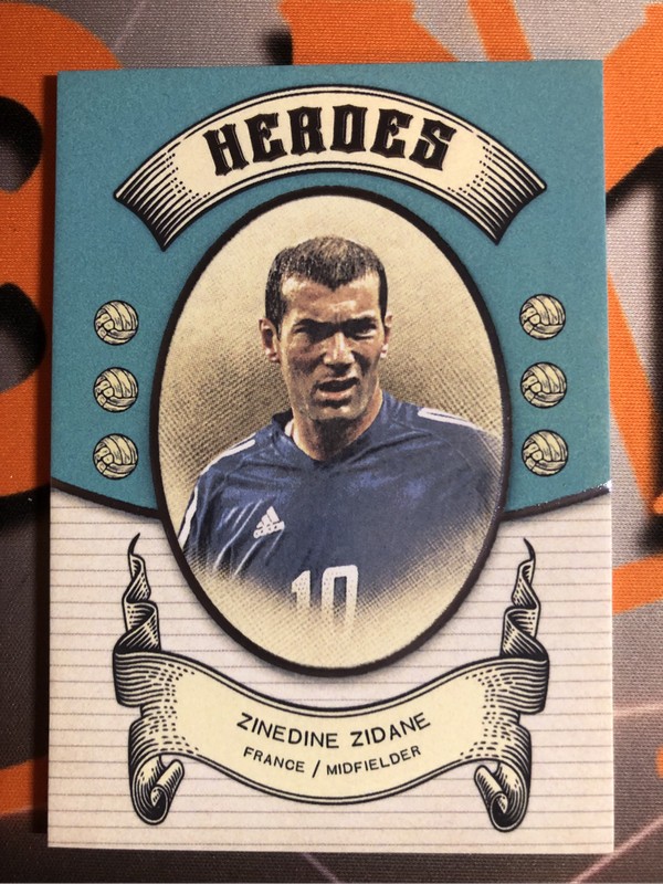 Zinedine Zidane NUMBERED out of 250 HEROES FUTERA High End Soccer trading card