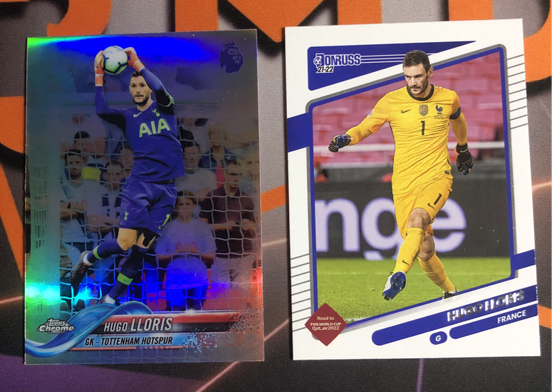 Hugo Lloris  BUNDLE of 2 rare Soccer trading cards
