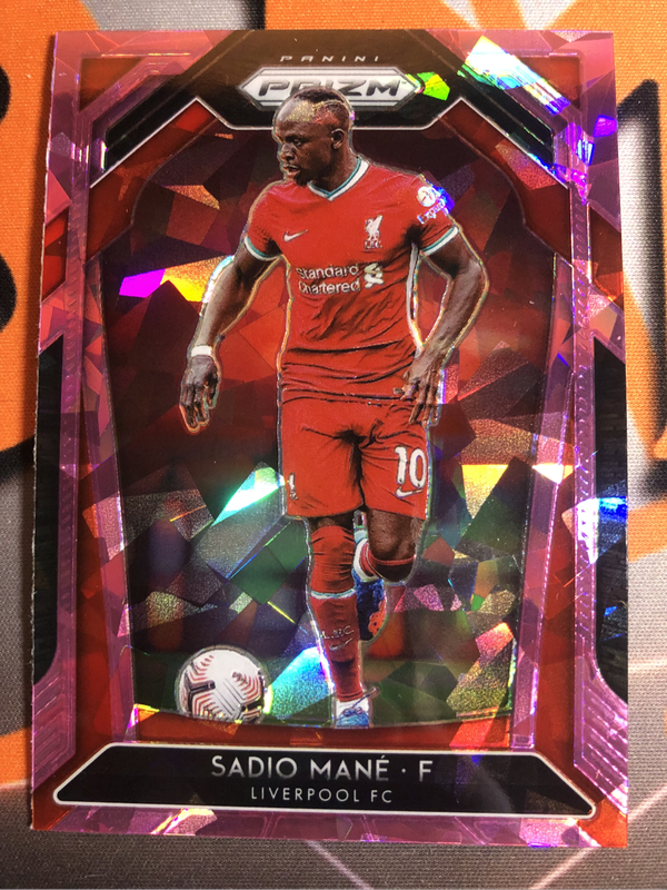 Sadio Mane Prizm Pink Ice Prizm 2020 Soccer trading card