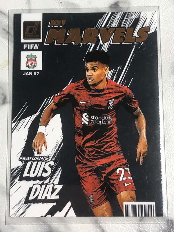 Luis Diaz Net Marvels 2022 soccer trading card