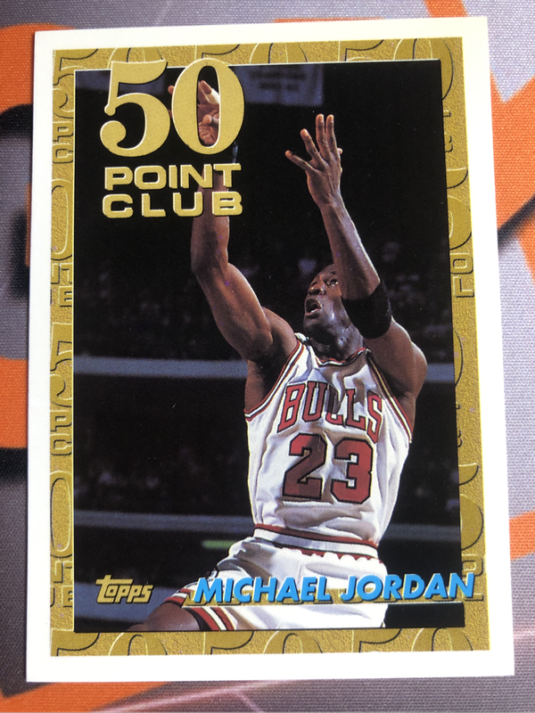 Michael Jordan Topps 1993 NBA VINTAGE 50 Points club basketball trading card