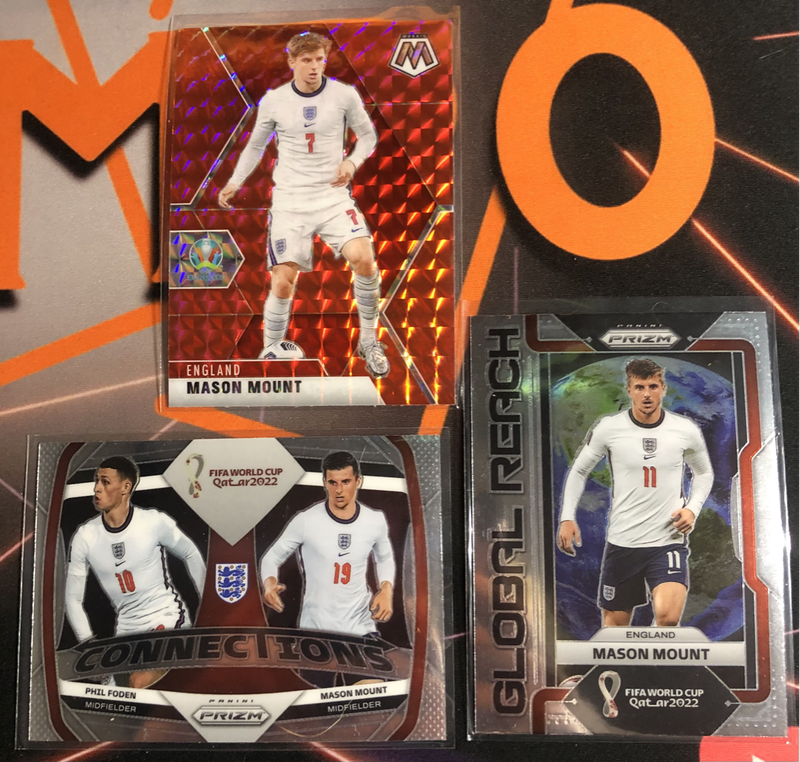 Mason mount RARE Bundle of 3 Soccer trading cards