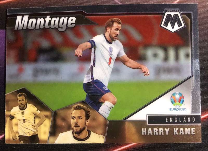 Harry Kane Montage 2020 Euros Mosaic soccer trading card