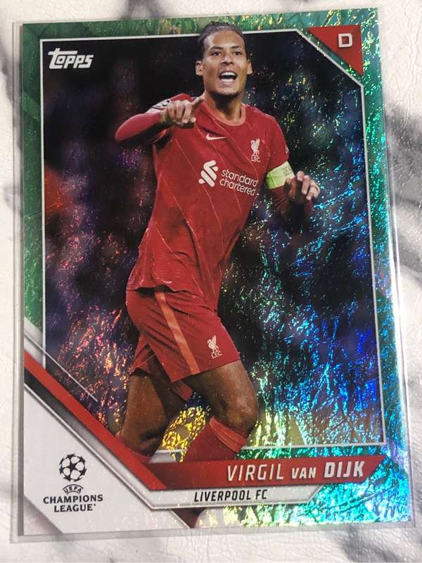 Virgil Van Djik Topps Jade edition 2022 Soccer trading card