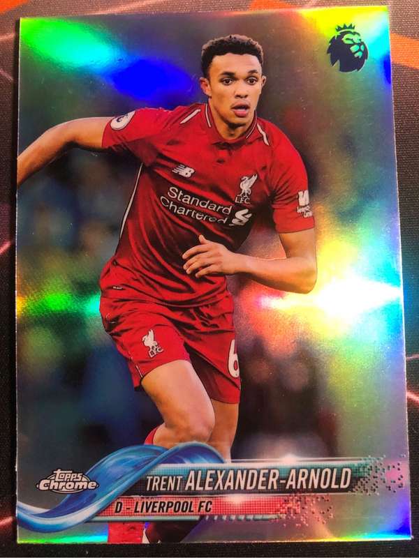 Trent Alexander Arnold Very Rare REFRACTOR 2019 Epl Topps Chrome Soccer trading card