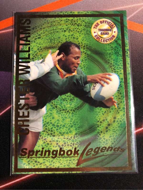 Chester Williams Springbok Legends 1997 Rugby trading card