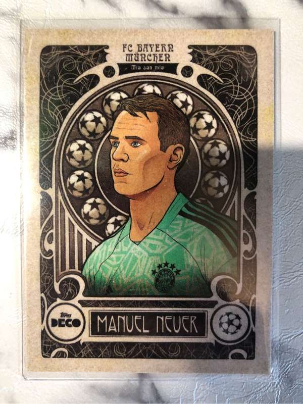 Manuel Neuer ARTISTRY Topps Deco 2022 RARE soccer trading card