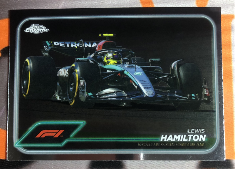 Lewis Hamilton RARE Formula One 2024 F1 Topps Chrome trading card