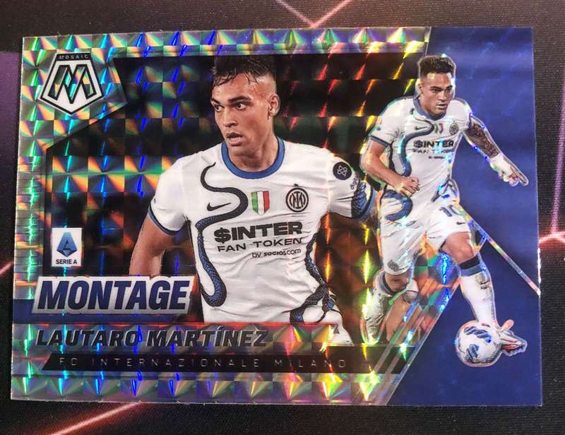 Lutaro Martinez Mirror REFRACTOR Mosaic 2020 Soccer trading card