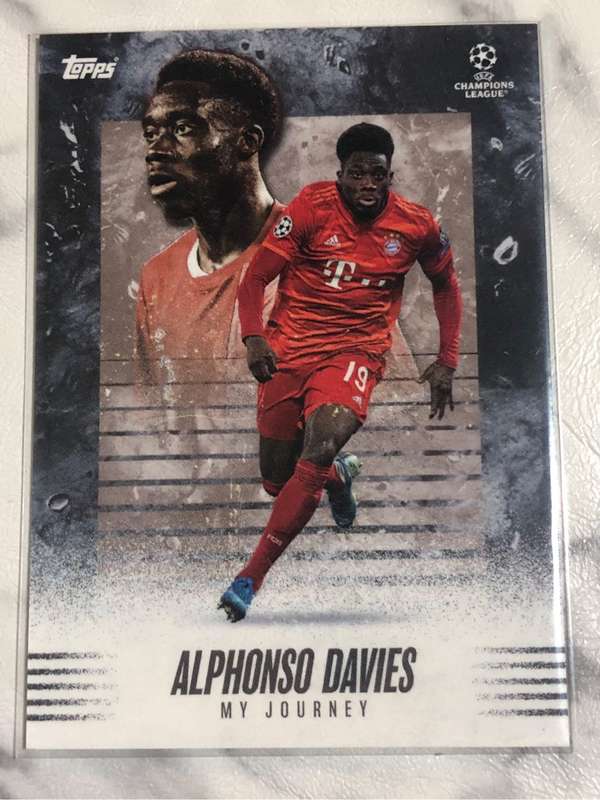 Alphonso Davies My Journey Topps 2021 Soccer trading card