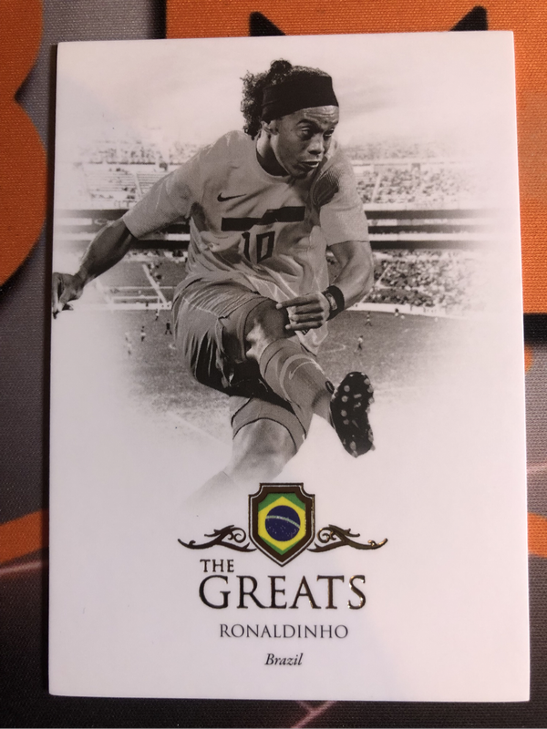 Ronaldinho THE GREATS 2023 FUTERA High End Soccer trading card
