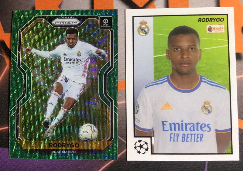 Rodrygo RARE Discounted BUNDLE of 2 soccer trading cards