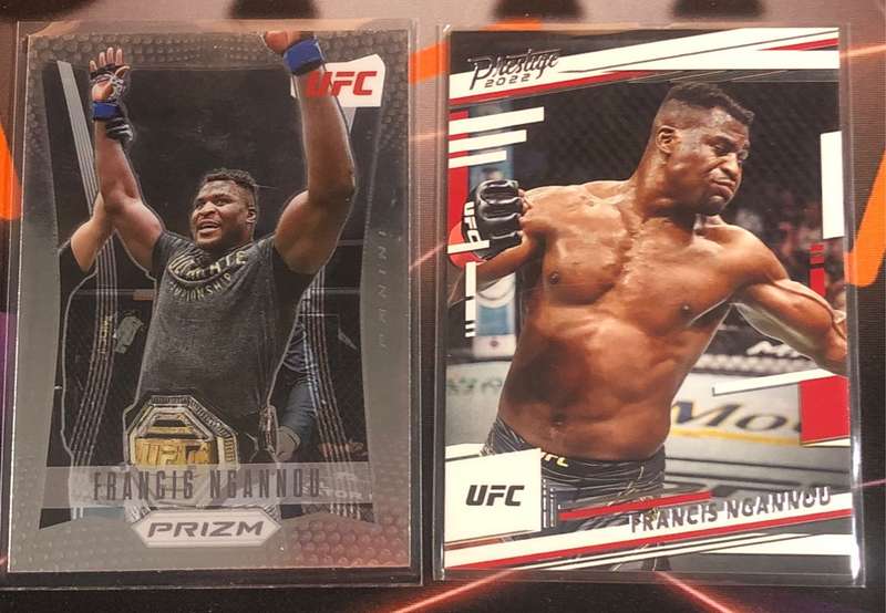 Francis Ngannou BUNDLE of 2 UFC trading cards