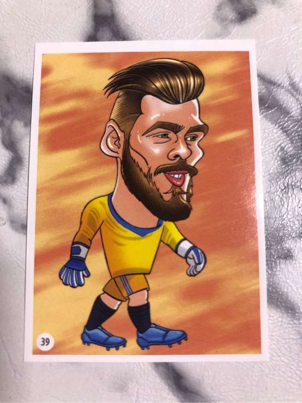 David De Gea Super RARE 2018 Zabibuskas Russia World Cup sticker