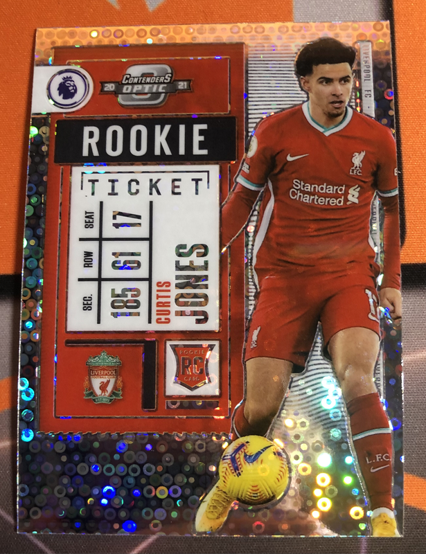Curtis Jones ROOKIE Ticket 2020 Liverpool soccer trading card 