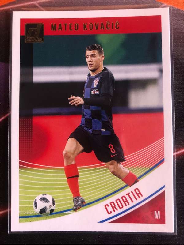 Mateo Kovacic RARE 2018 Donruss Soccer trading card