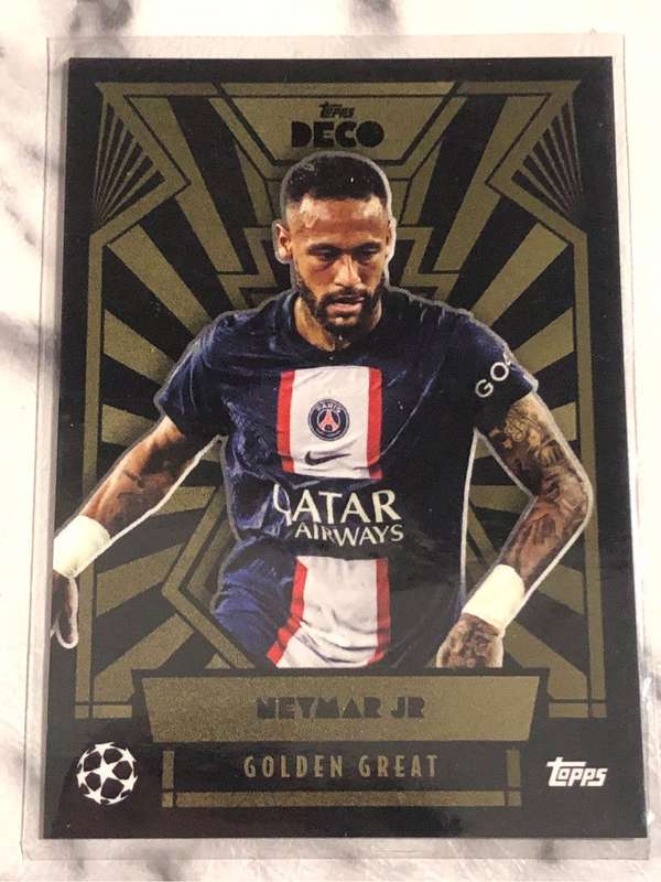 Neymar Jnr TOPPS Deco Golden Great 2022 Soccer trading card