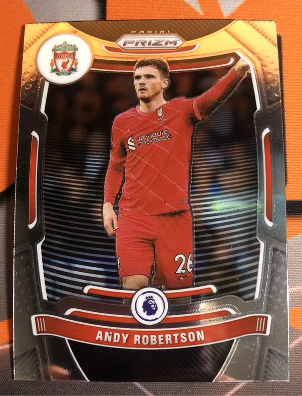 Andy Robertson Prizm 2022 Liverpool soccer trading card 