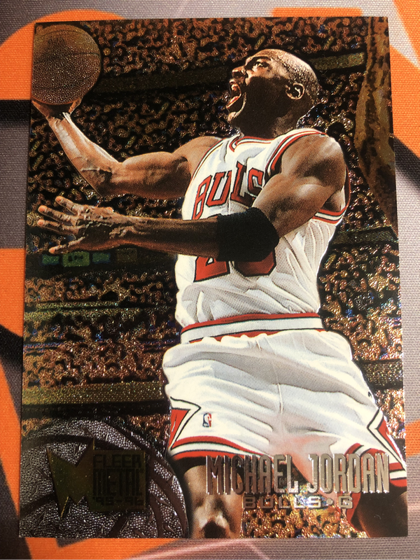 Michael Jordan FLEER Metal 1995 NBA VINTAGE basketball trading card